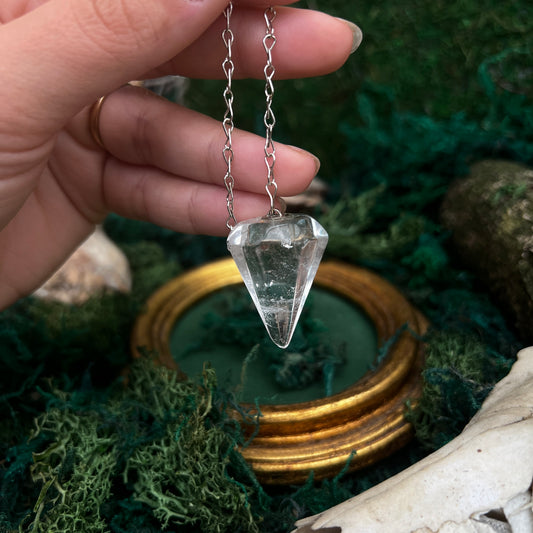 Clear Quartz Pendulum
