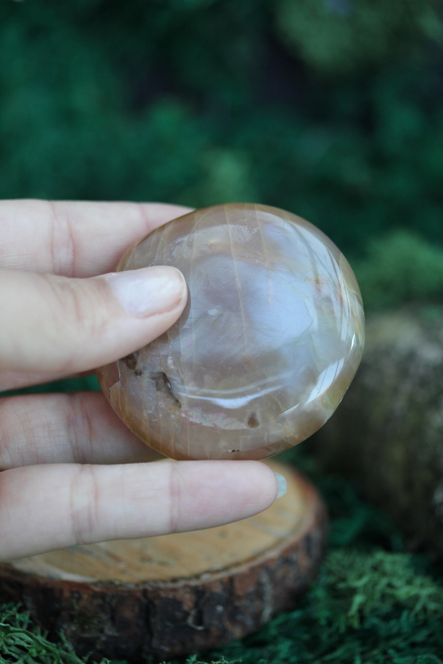 Peach Moonstone Palmstone PMP12