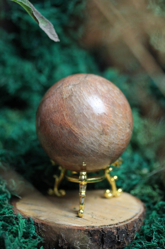 Peach Moonstone Sphere PMS1