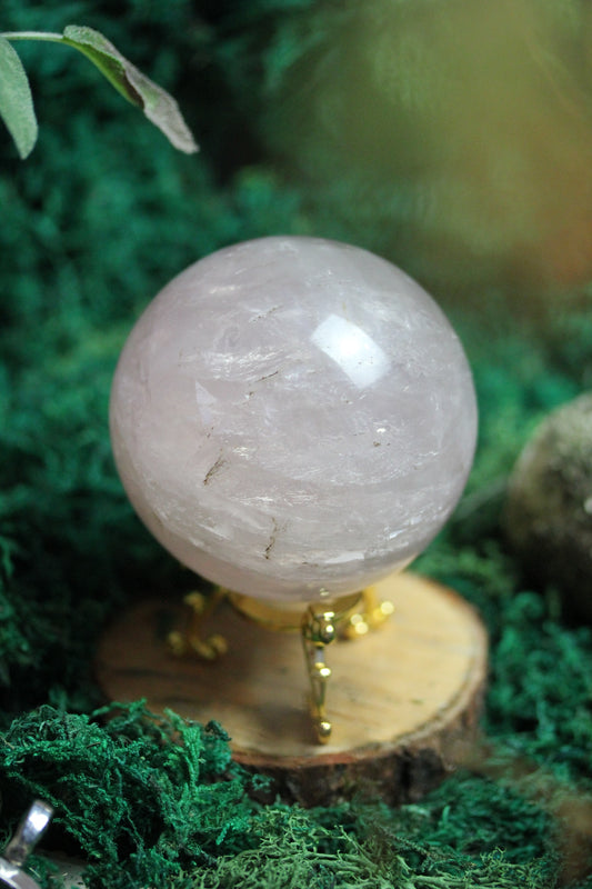 Rose Quartz Sphere with Asterism RQS5