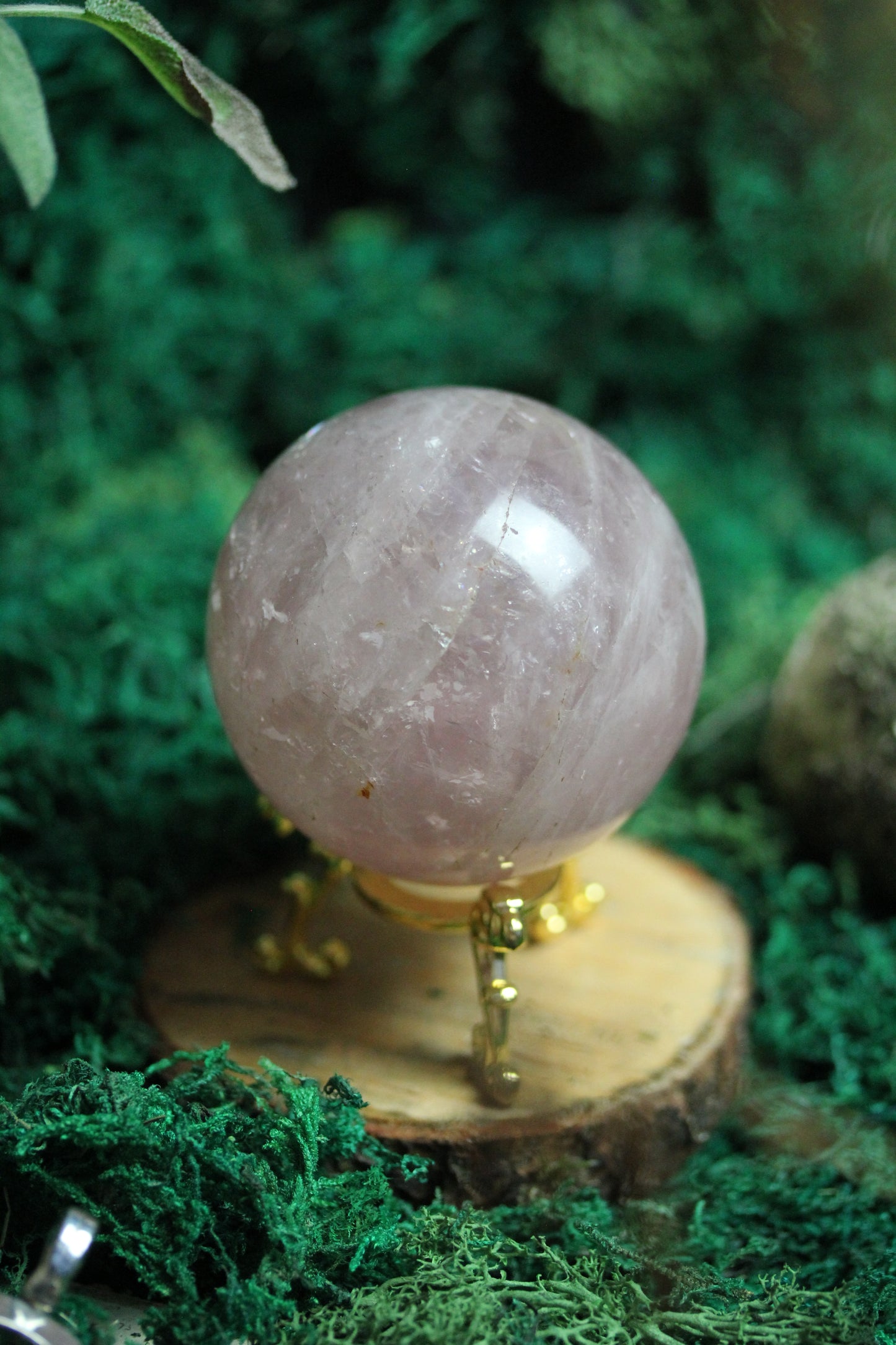 Rose Quartz Sphere with Asterism RQS2