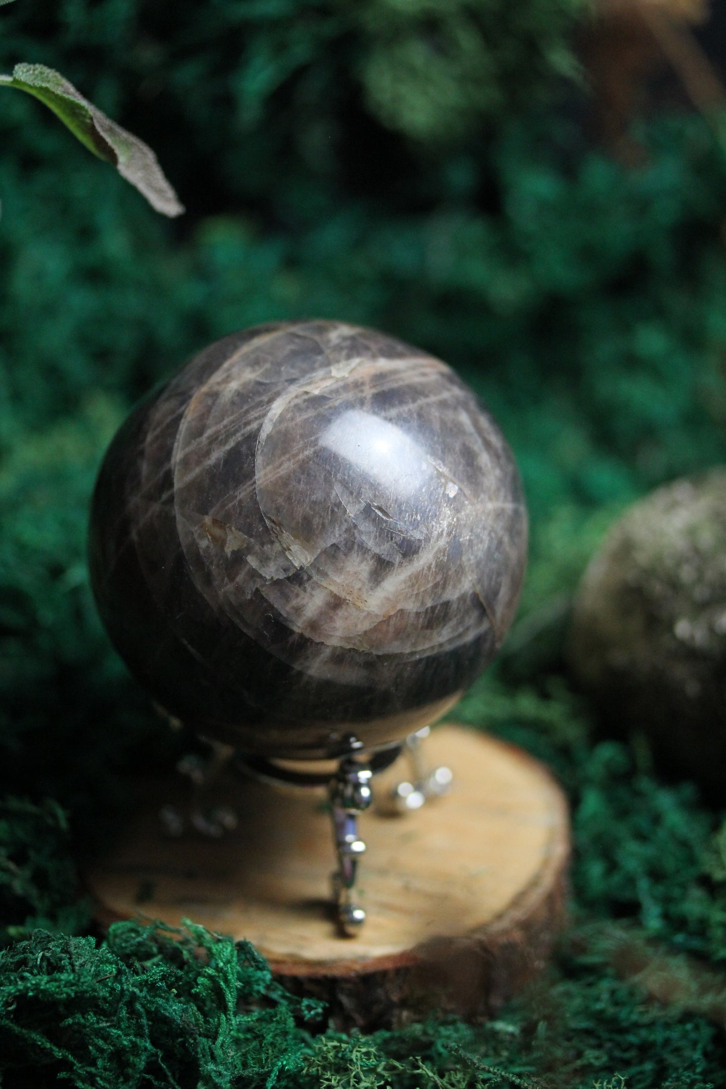 Black Moonstone Sphere BMS2