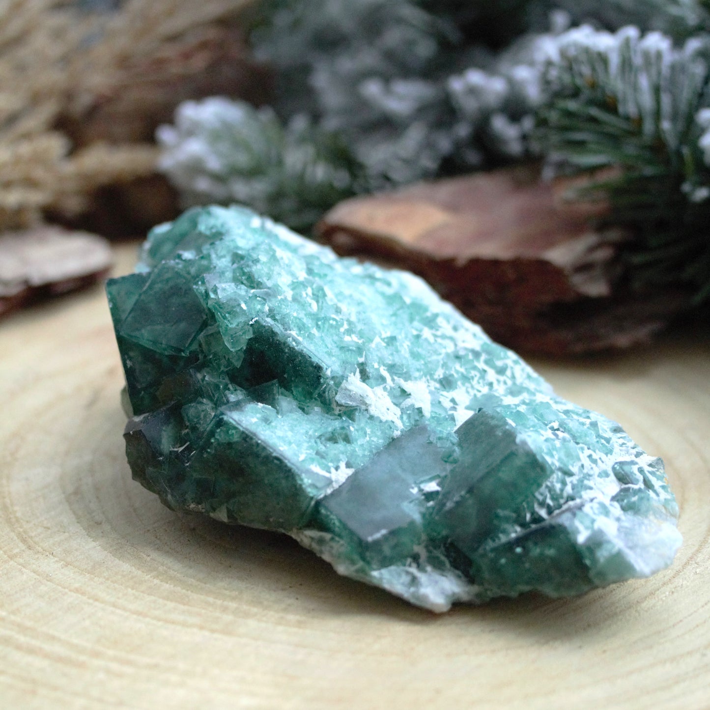 Raw Green Fluorite RF7