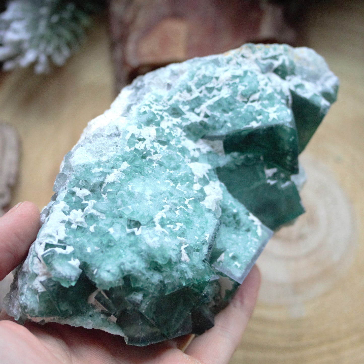 Raw Green Fluorite RF7
