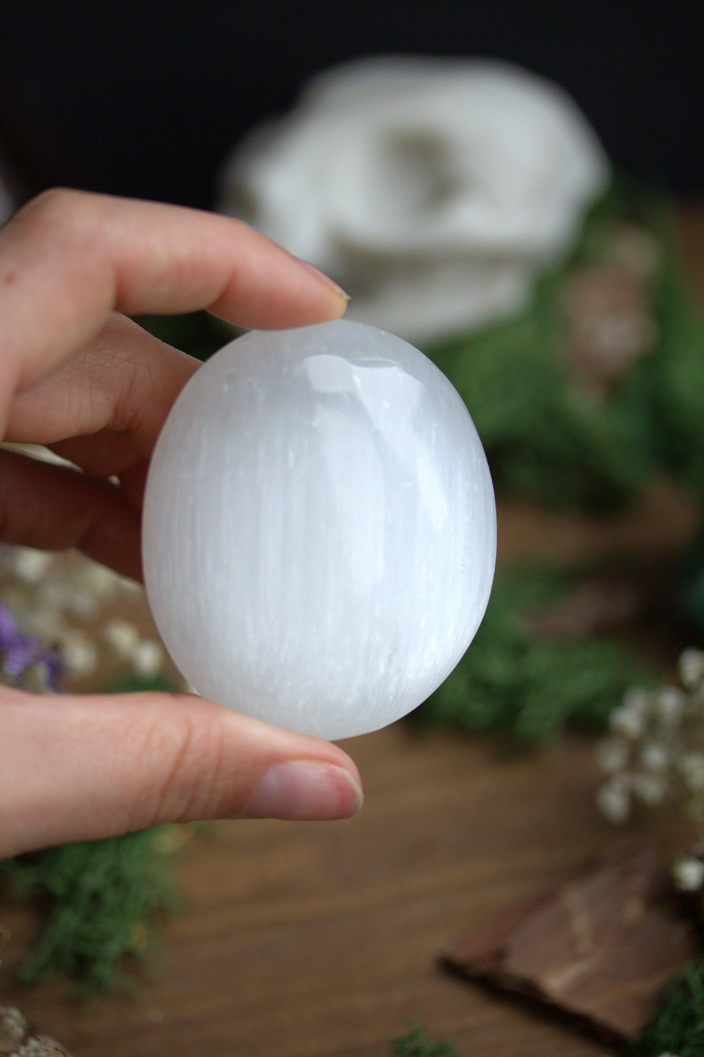 Satin Spar Palmstone ("Selenite")