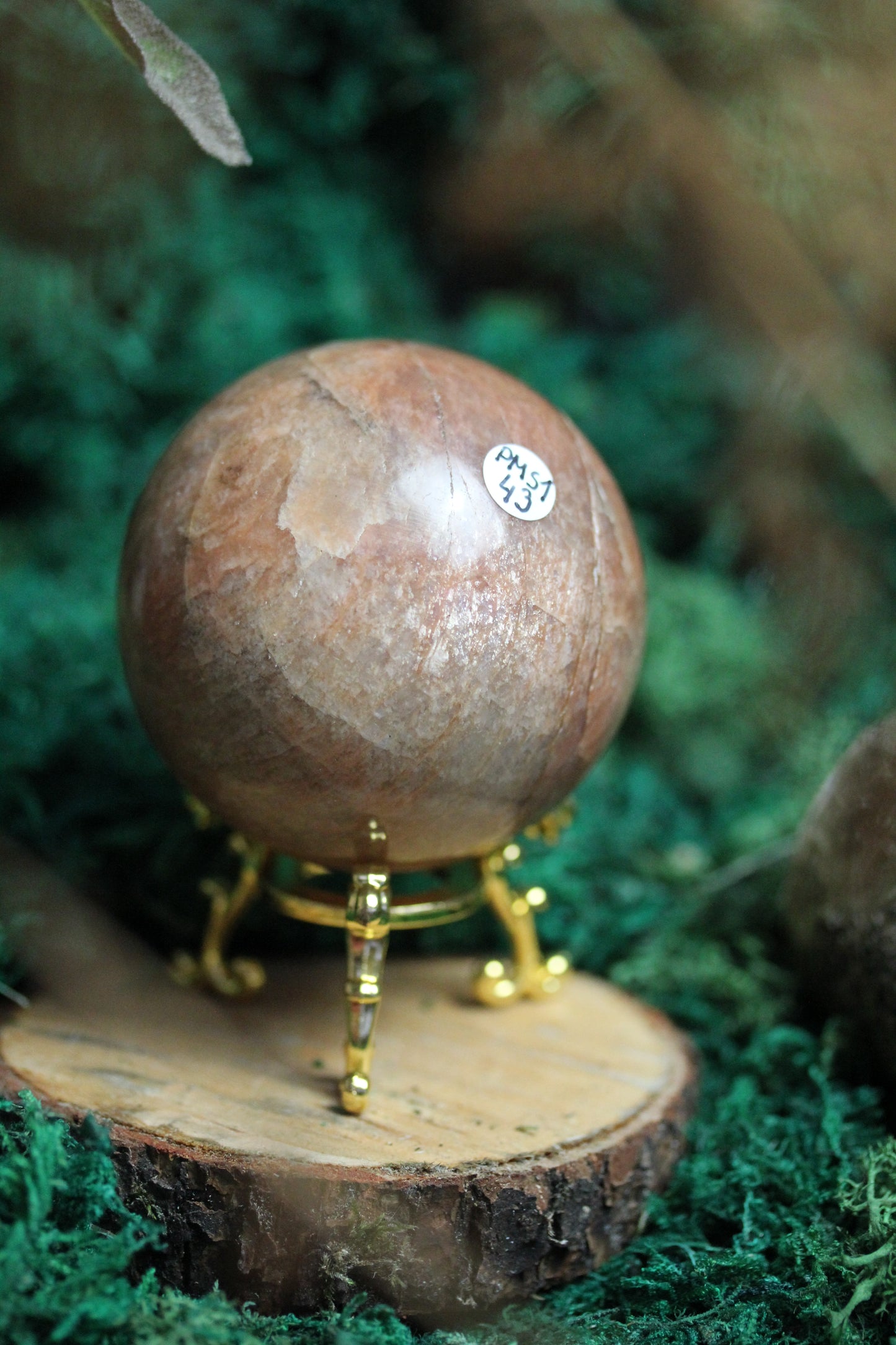 Peach Moonstone Sphere PMS1