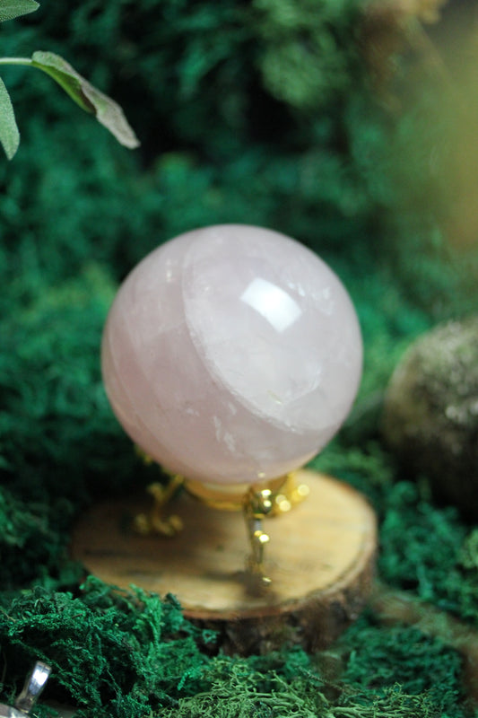 Rose Quartz Sphere with Asterism RQS4