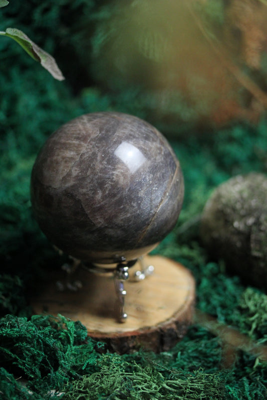 Black Moonstone Sphere BMS1