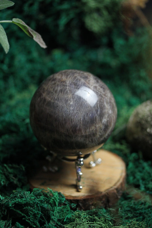 Black Moonstone Sphere BMS3